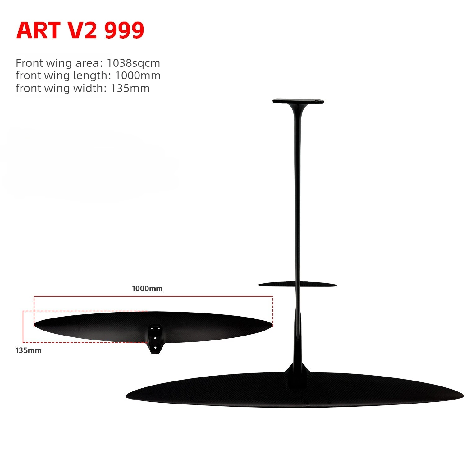 

Гидрофойл ART V2 999 1038 кв. см из углеродного волокна для различных видов водного спорта на открытом воздухе