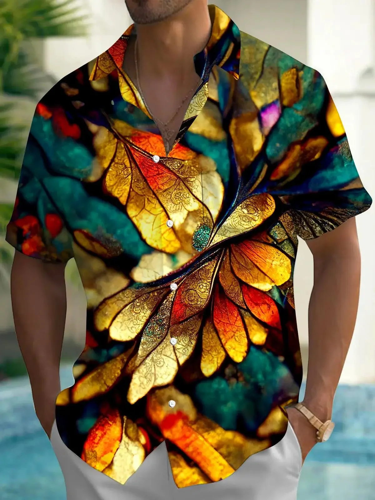 

Мужская повседневная модная рубашка с длинным рукавом в гавайском стиле для лета и весны, с 3D-принтами в различных дизайнах, коллекция 2026