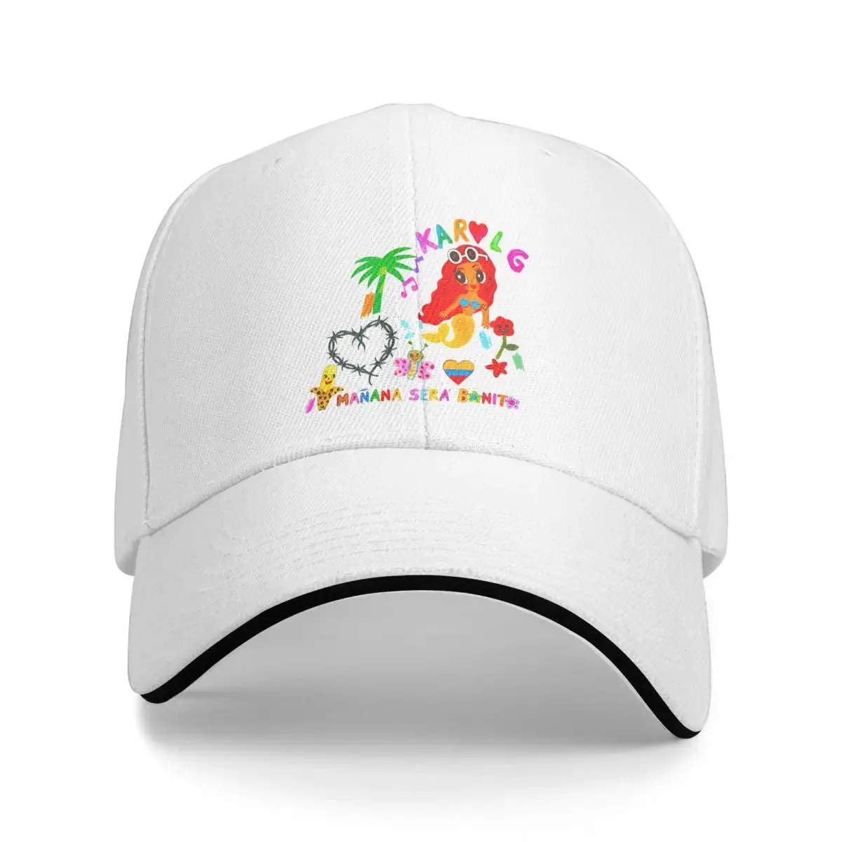 Manana Sera Bonito Karol G Music Baseball Cap Popular Hip Hop Reggaeton Sandwich Hats for Men Women Adjustable Sun Hat Outdoor