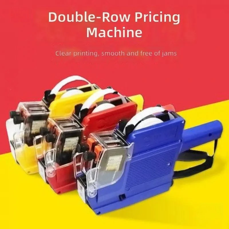 for MX-6600 Double Row Pricing  10 Digit Label Maker Price Tagging Machine Coding Tool for Retail Store