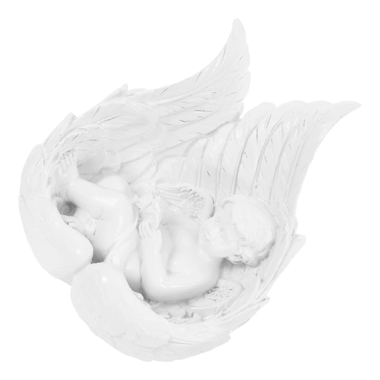 

Decorations Heart-wrenching Angel Ornaments Miniature Angels Car Statue Decorative Figurine Indoor White Baby