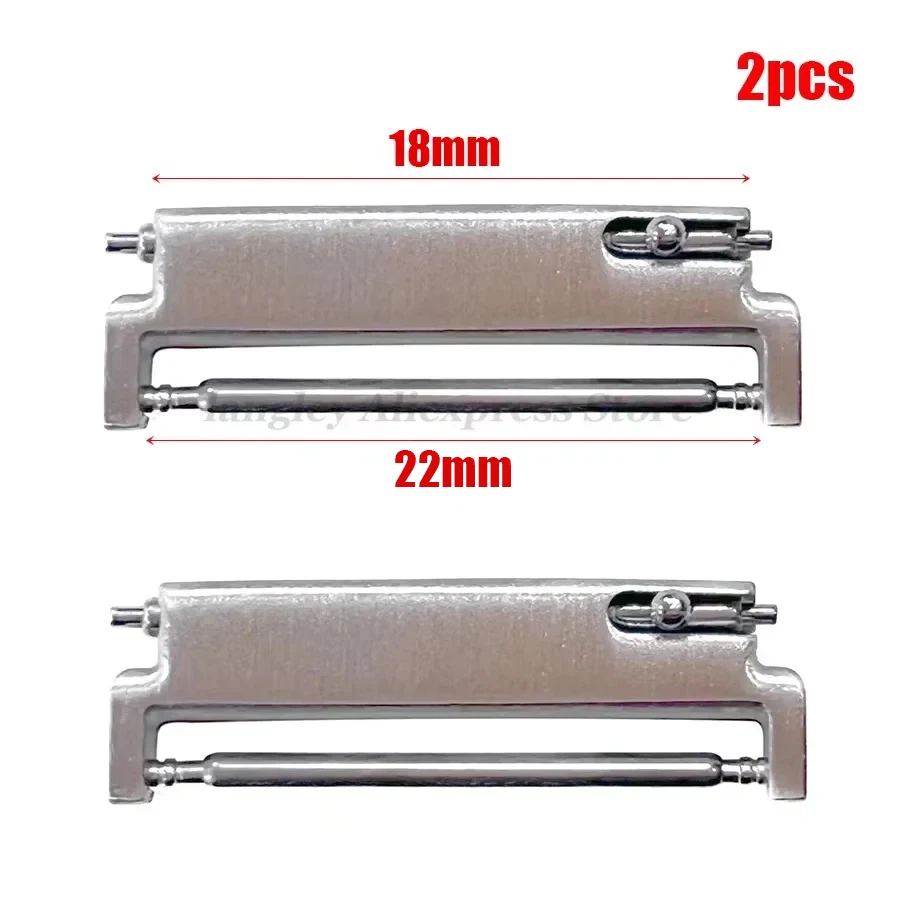 1 Paar Uhrenarmband-Adapter, 18 mm bis 20 mm, 22 mm, 20 mm bis 18/20/22 mm, 22 mm bis 22 mm, Schnellverschlussstifte, Anschlüsse, Uhrenarmband-Zubehör