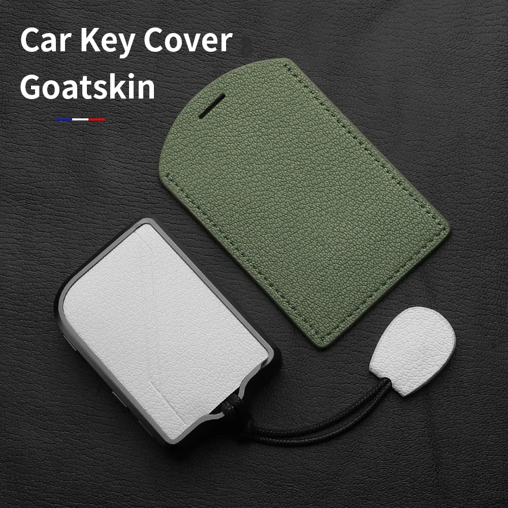 

Aluminum Alloy Goatskin Car Key Case Cover For LynkCo Lynk&Co 05 06 5 6 Lynk Co 05 06 01 1 Car accessories