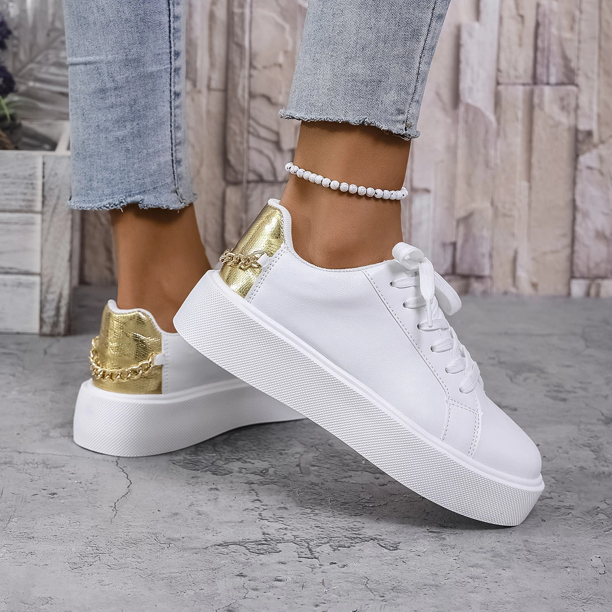 Tüm Mevsimler Unisex Spor Ayak - Sneakers Fashion Women incelemesi ve fiyatı