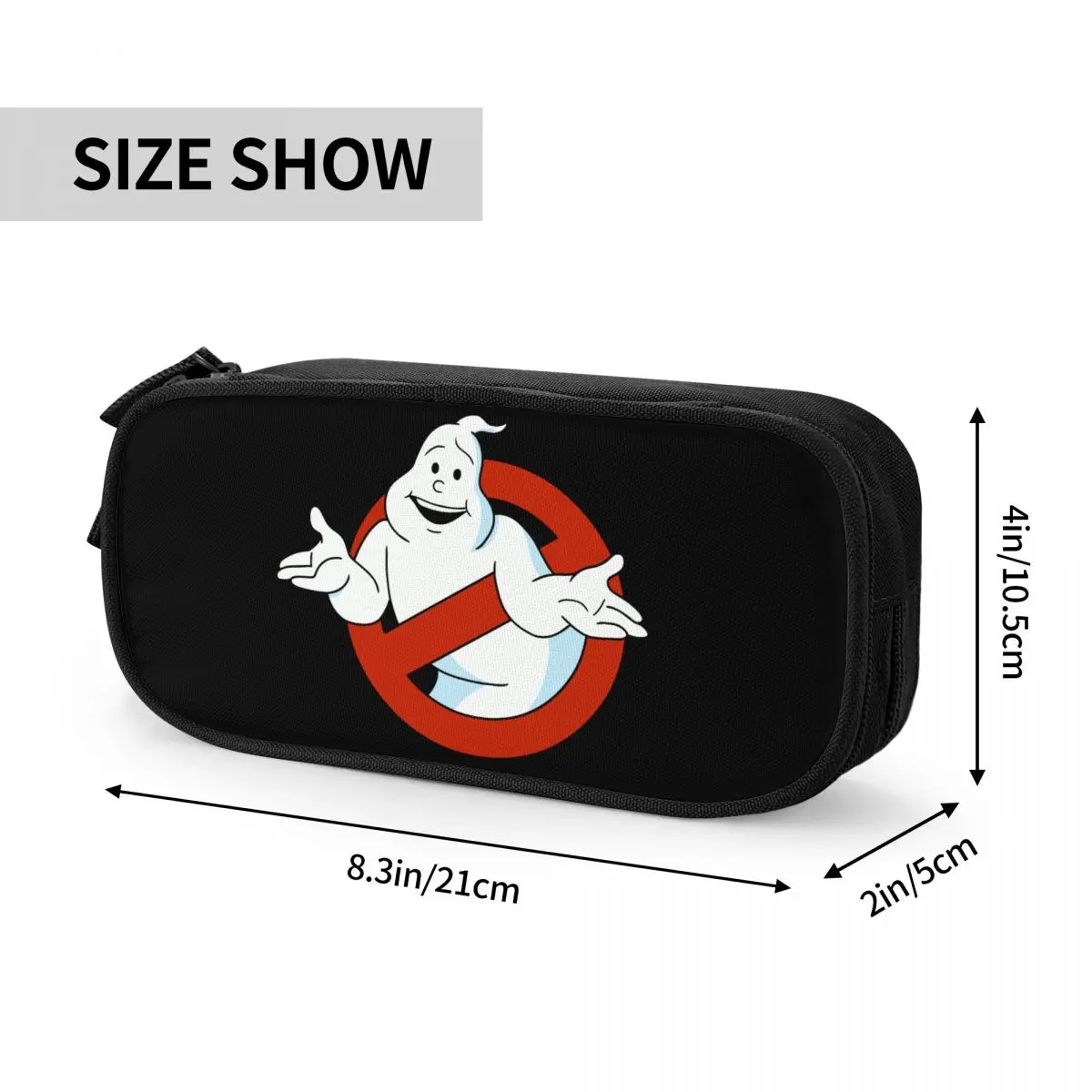 Ghostbusters-Trousse à Crayons avec Logo de Dessin Animé, Porte-Stylo pour Fille et Garçon, Grands Sacs de Rangement, Cadeau Sвpour Étudiant