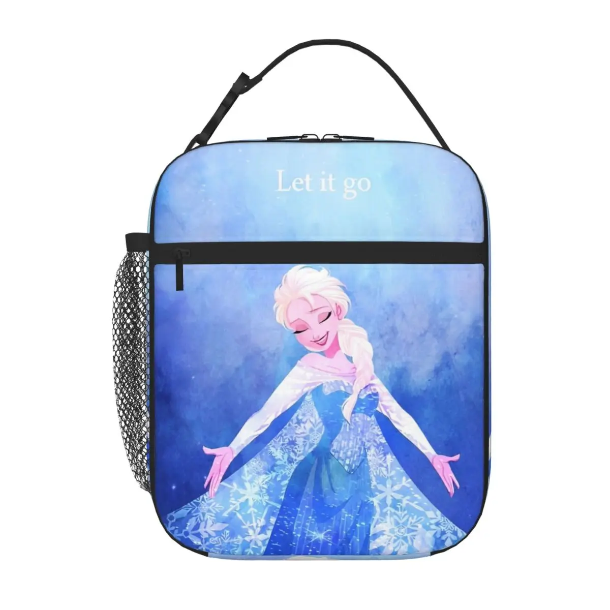 المجمدة إلسا الأميرة الكرتون معزول حقيبة الغداء دعها الذهاب تخزين عبوة طعام قابلة لإعادة الاستخدام برودة صناديق الغداء الحرارية للسفر