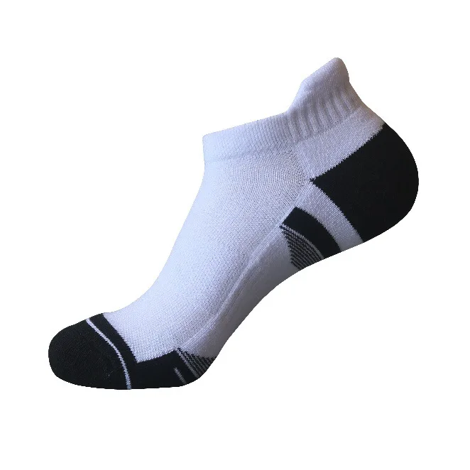 Crew Sports Cycling Reinforced Heel Toe Sports Cotton Socks Terry Athletic Men Women Long-Lasting Durability 3W513