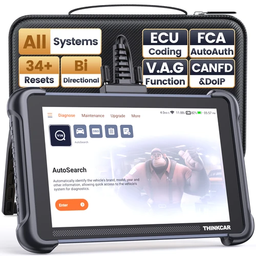 평생 무료 업데이트 THINKCAR THINKSCAN 689 OBD2 스캐너 CAN FD/DOIP ECU 코딩 양방향 제어 34 전체 시스템 재설정