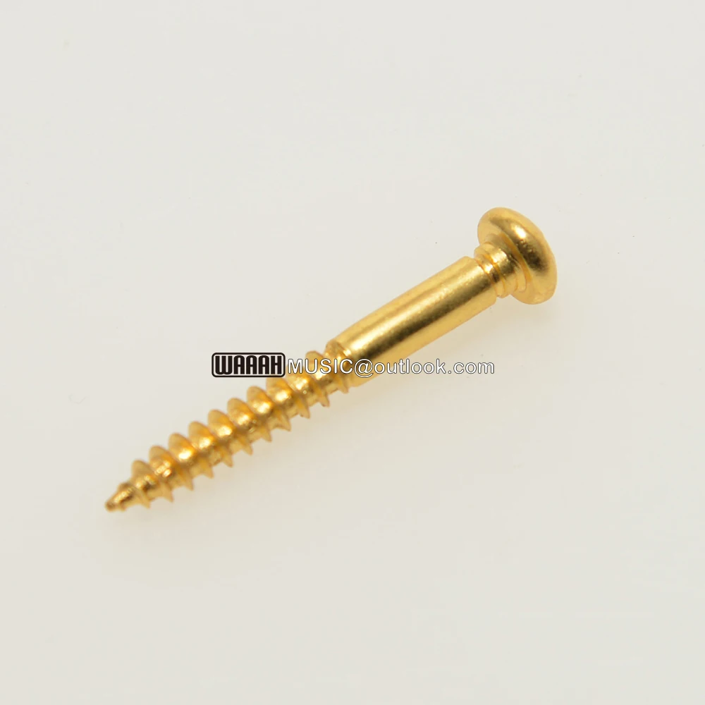 A Set of 6pcs Gutiar Tremolo Bridge Screws for PRS Style Electric Guitar 32*3.5mm Gold Chrome