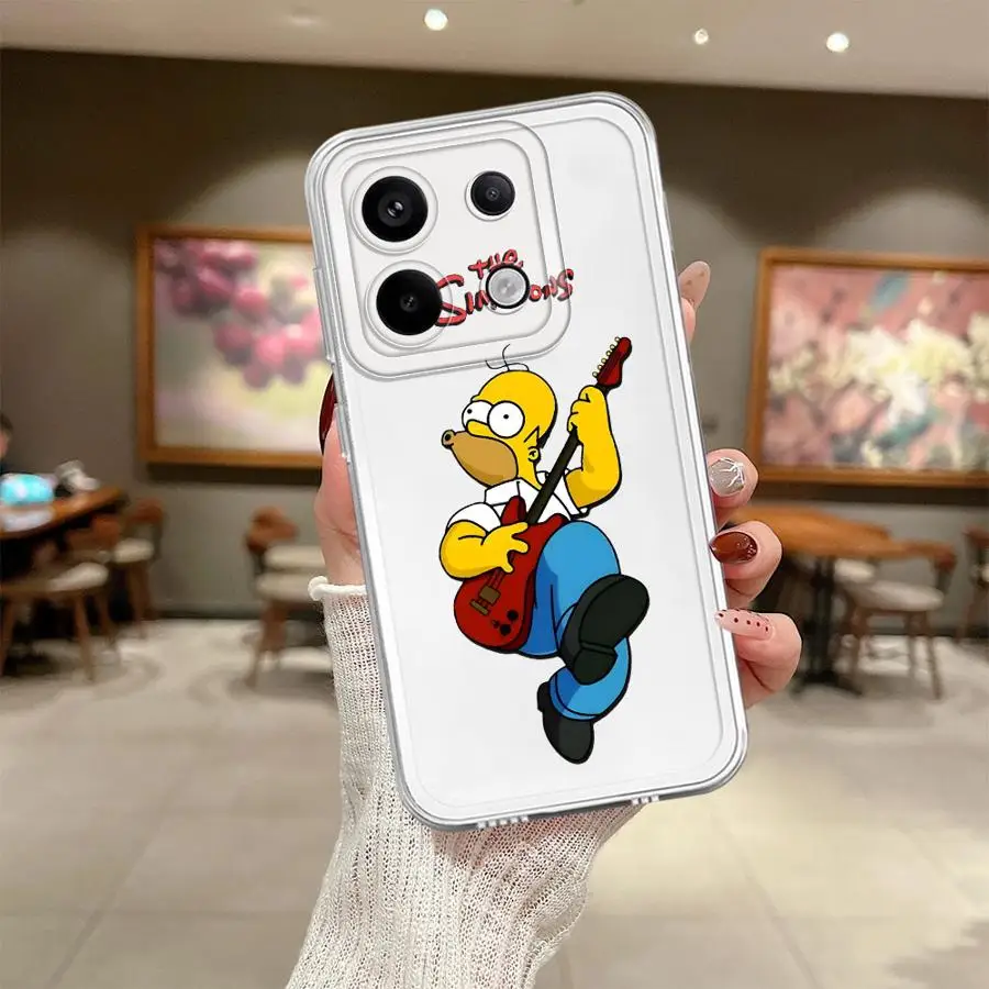 Case for Xiaomi Redmi Note 14 Pro Plus 12 11 Note 13 13C 11S A4 9 10 14C 12S 10S Soft Phone Cover The Simpsons Cartoon Homer view 5