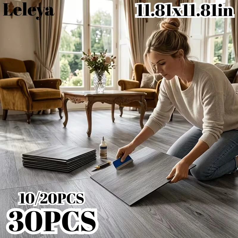 Ethylene Based Board Peeling and Pasting Self-adhesive Waterproof Wood Grain PVC Flooring Is Easy To DIY Install