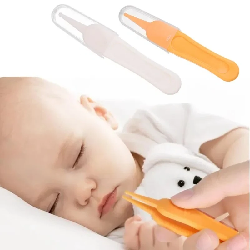 5Pcs/Set Baby Nose Picker Safe Round Tip Tweezers Newborn Nasal Care Hygiene Essential Noise Clean Tweezer Earwax Booger Cleaner