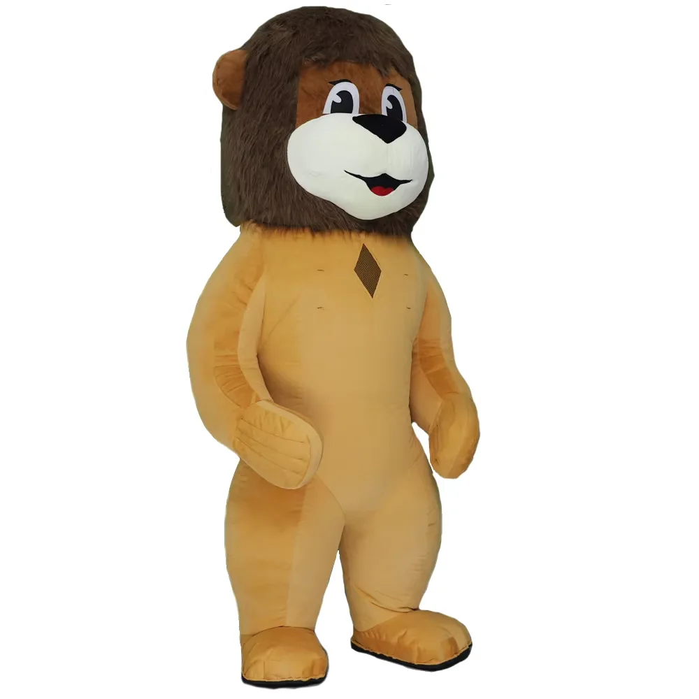

Cartoon Lion Inflatable Costume Mascot Adult Character Cosplay Halloween Carnival Party Props Plush Costume
