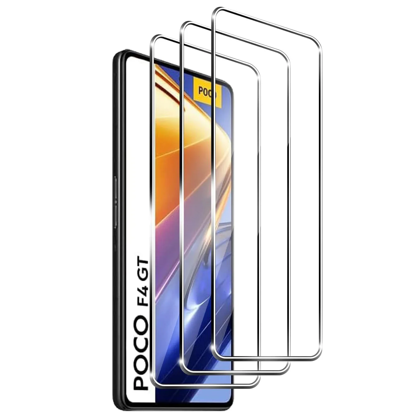 

3pcs Tempered Glass For Poco F4 GT Screen Protector Glass Poco F4 Protective Film