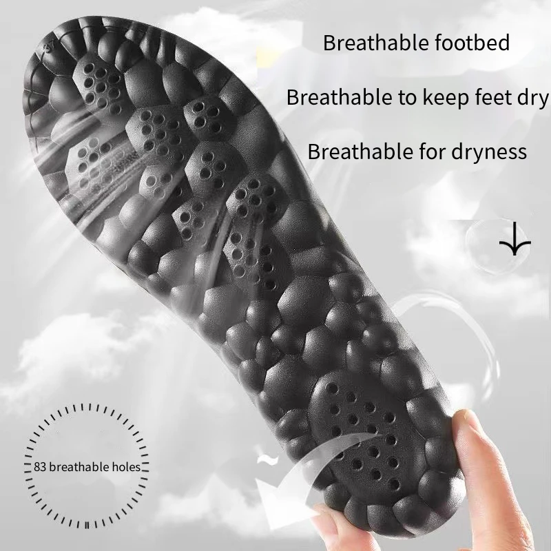 Grapheneanti-bacterial and anti-odour insolesHighly elastic shock-absorbing sports insolesSoft soleRelieving leg fatigue insoles