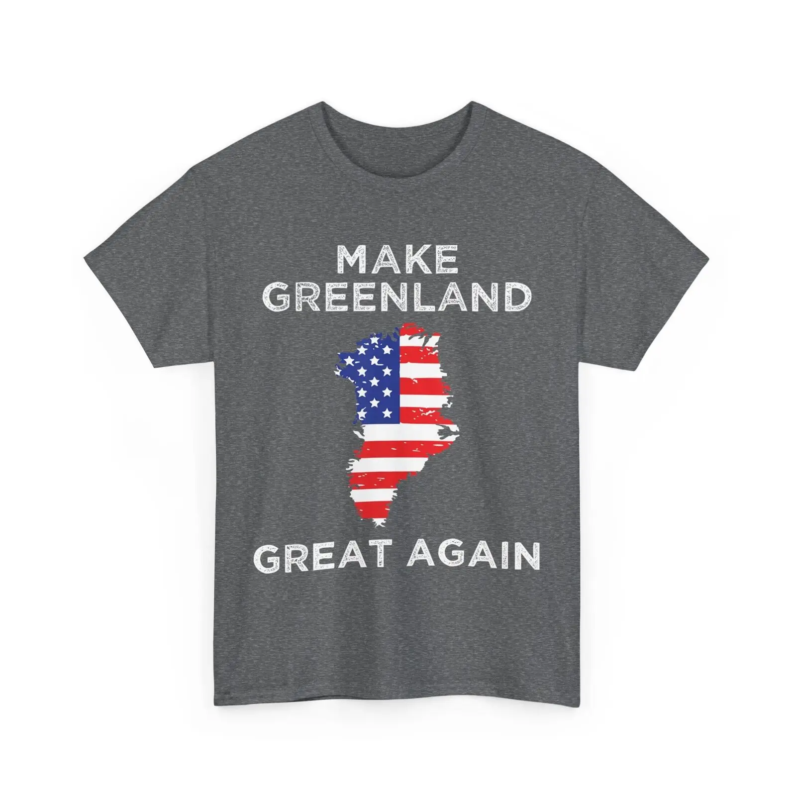 تي شيرت Greenland Map بعلم أمريكي، قميص Greenland Great Again للنساء والرجال
