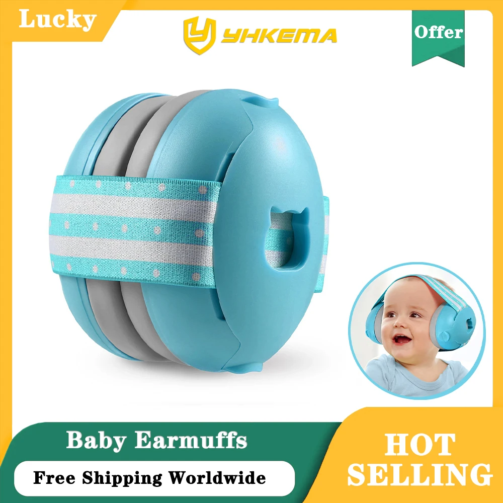 Baby Ear Protection Noise Cancelling Ear Muffs Toddler Headphone with Adjustable Elastic Headband for Baby 3-36 Month