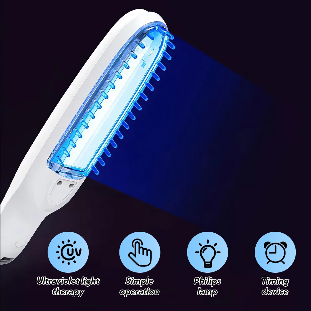 UVB-Lampe für Vitiligo-Phototherapie, Vitiligo-Behandlung, UV-Lampe, Laser-Psoriasis-Lampe, Phototherapie, Vitiligo mit Schutzbrille