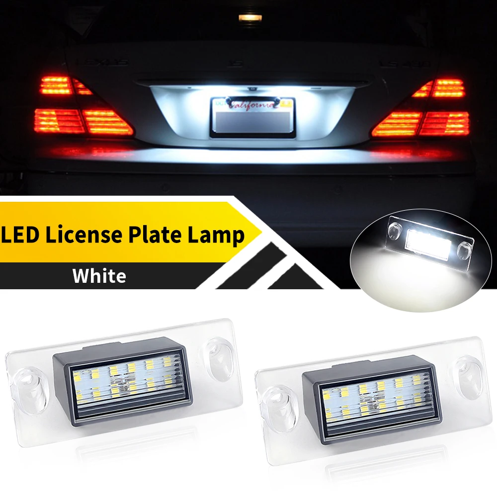 

2 шт. белый светодиодный фонарь номерного знака для Audi A3 8L 1996-2003 A3/S3 Sportback 1997-2003 A4 B5 1995-2001 задний фонарь номерного знака 12 В