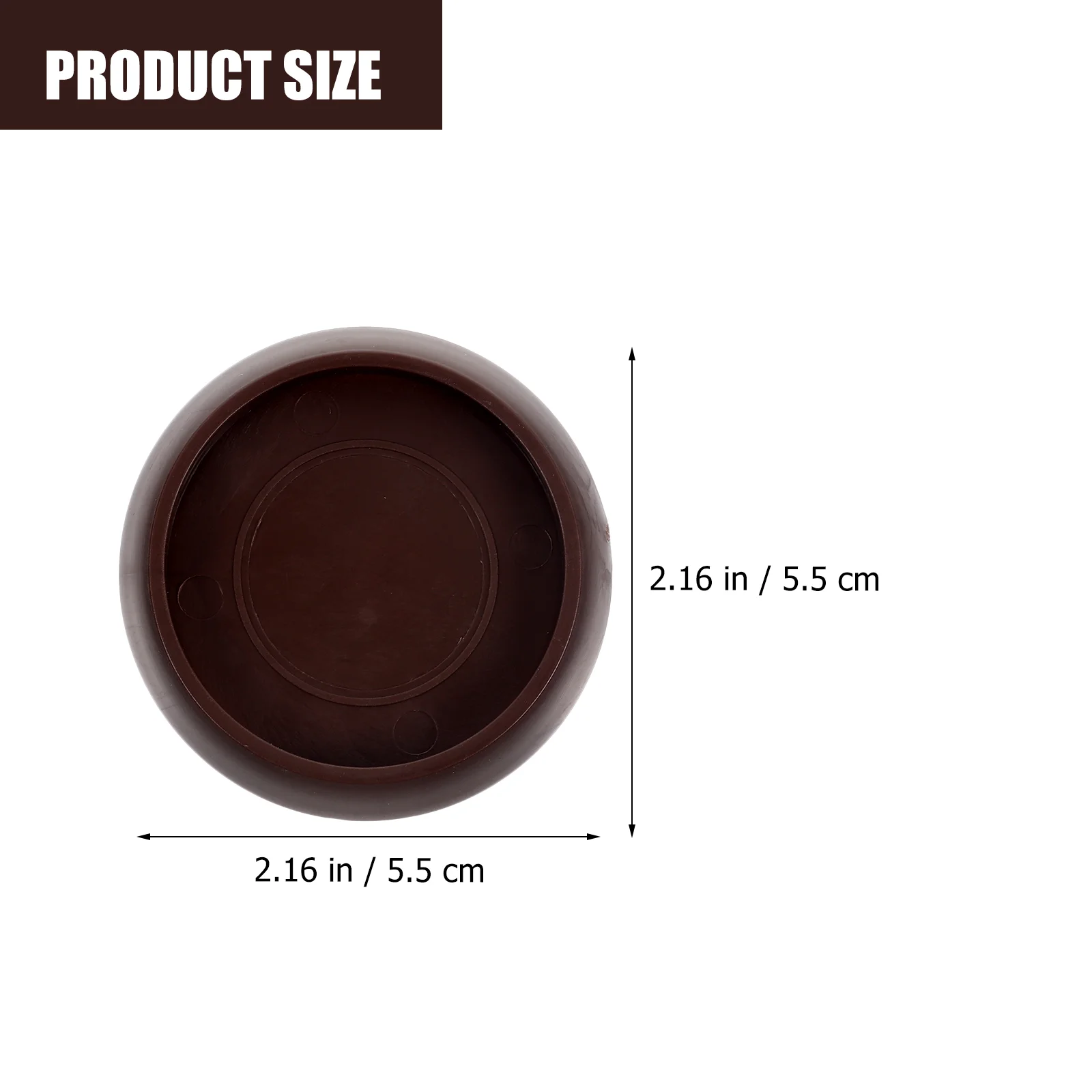 12 Pcs Square Carpet Fixed Casters Round Rug Rubber Feet Furniture Plastic Compact Chair Wheel Stopper