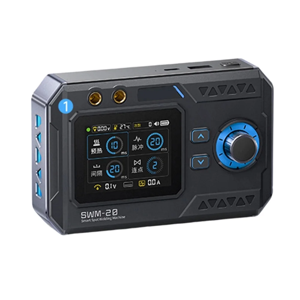 

Аппарат точечной сварки SWM-20 1200A с двойным импульсом для мелкосерийной сварки металлов, включая никелированные и нержавеющие стали