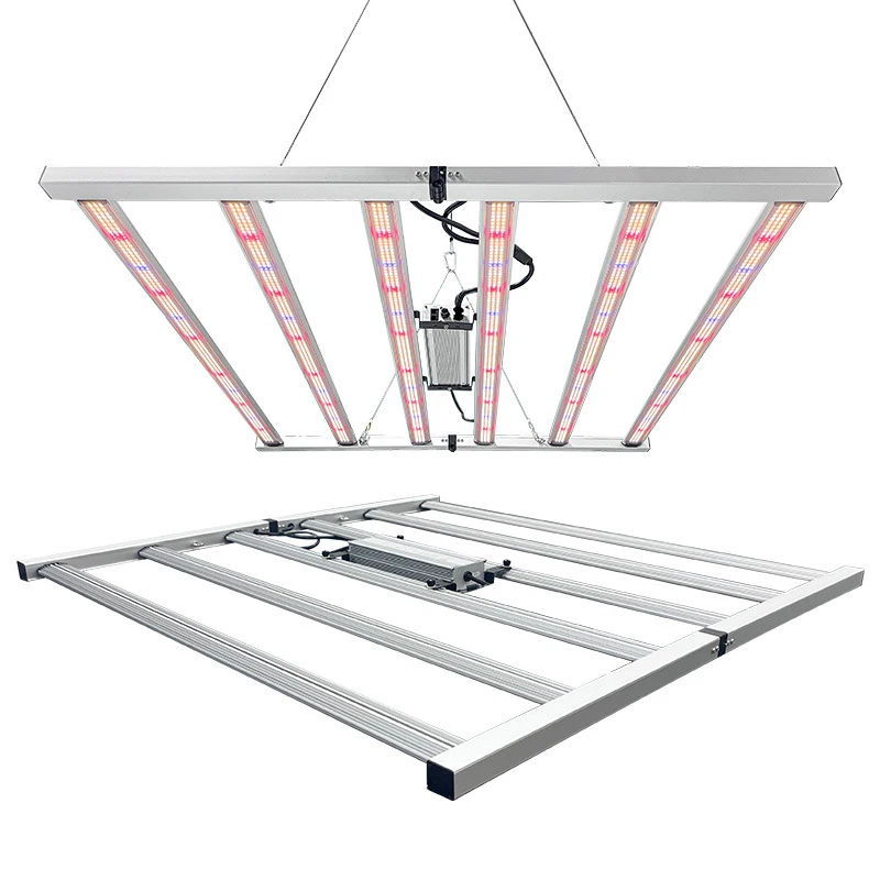 ضوء نباتي LED بقدرة 720 وات، إضاءة تكميلية للفواكه والخضروات كاملة الطيف تزيد من إنتاج الزهور الداخلية