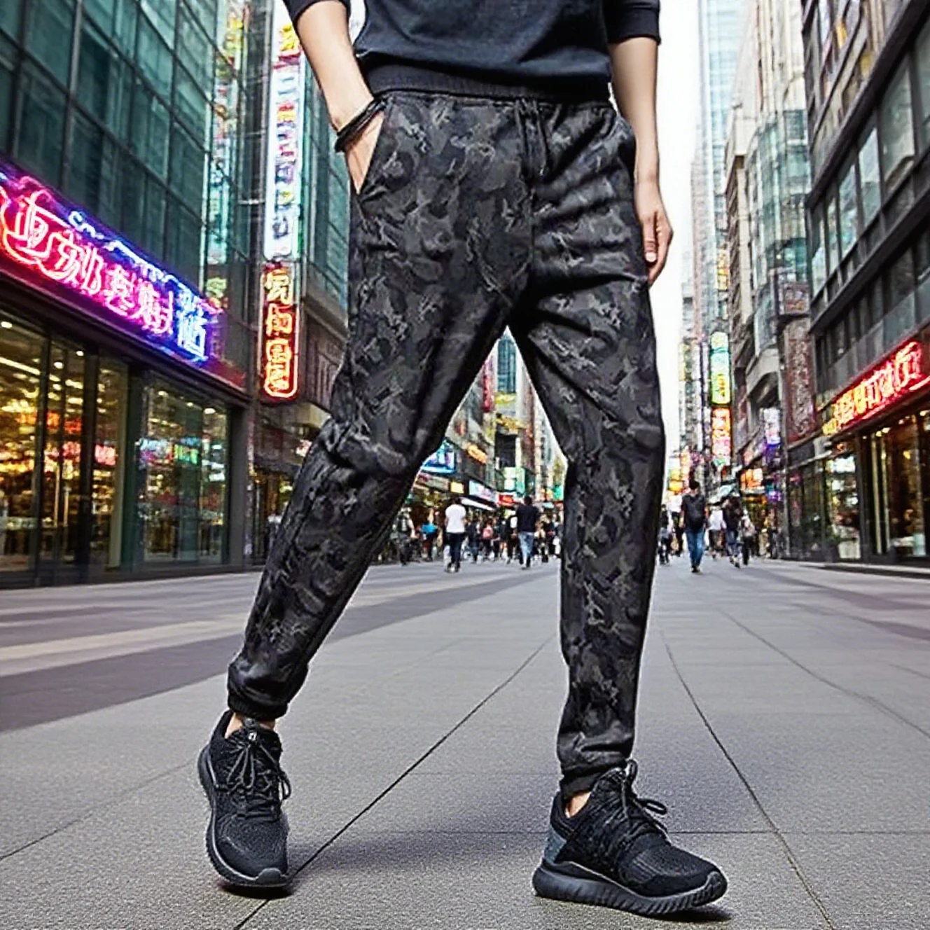 

Новые камуфляжные повседневные брюки, мужские водонепроницаемые брюки, рабочая одежда в уличном стиле, модные камуфляжные брюки в уличном стиле