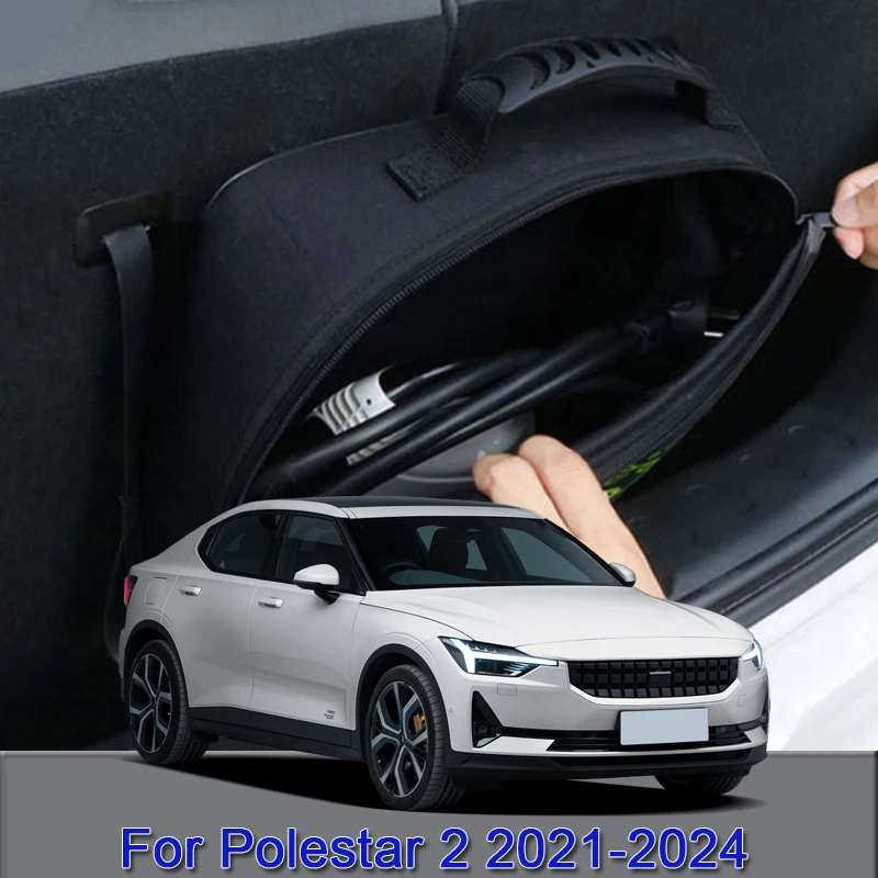 

EV Car Charging Cable Storage Carry Bag Charger Plugs Sockets Waterproof Fire Retardant Acccessory For Polestar 2 2021 2022 2023