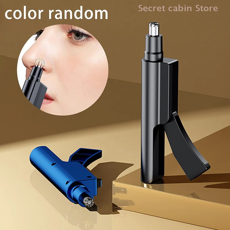 

Stainless Steel Manual Nose Trimmer Painless Nose Ear Hair Removal Men's Portable Nose Razor Shaver