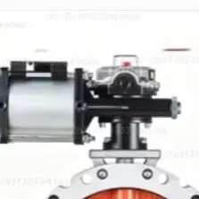 Single Dust Butterfly Valve, Pneumatic Powder Butterfly Valve, Suitable for DN100-DN400