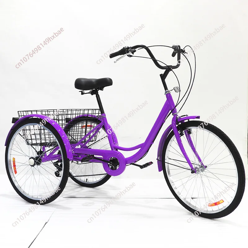 Cross-border tricycle 26 inch human pedal tricycle