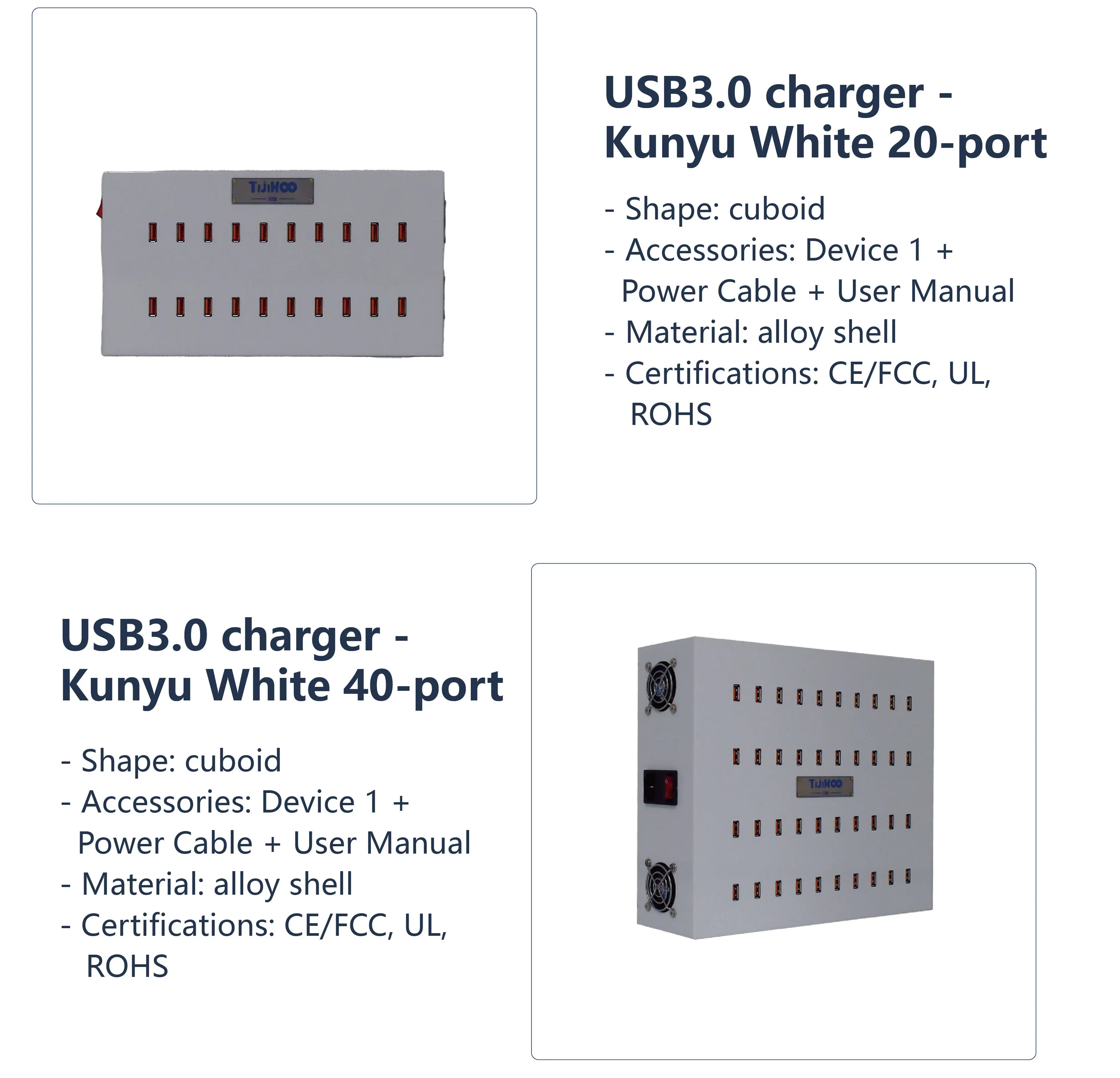UH40-2 합금 하우징 USB 2.4 40포트 OTG - Usb Hub 리뷰 및 가격