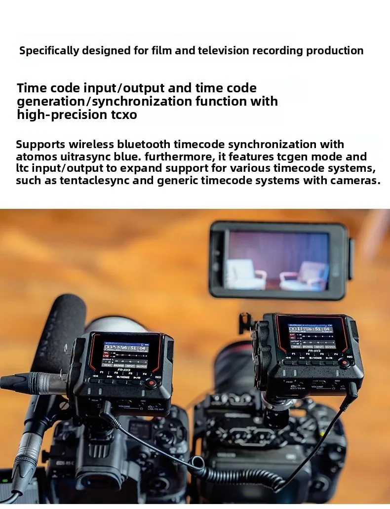 Recording pen FRAV2 FRAV4 multi-track video scene time code 32bit floating point recorder