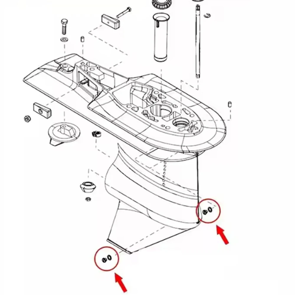 20 قطعة استنزاف طقم مسامير ربط ل ميركوري البحرية الغلاف السفلي التوصيل المسمار 18-2244 10-79953Q04 + 8M0007119