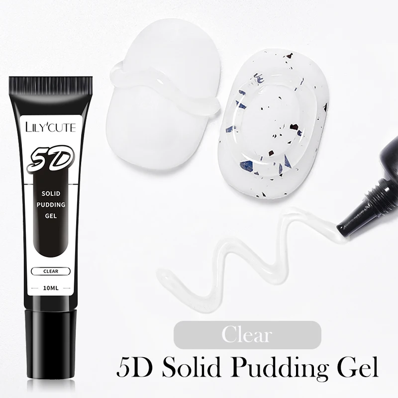 LILYCUTE 10 ml 5D Solid Pudding Nagel Gel Semi Permanent Transluzenten Koreanischen Stil Malerei Gel Polnisch Für DIY Nail art Design