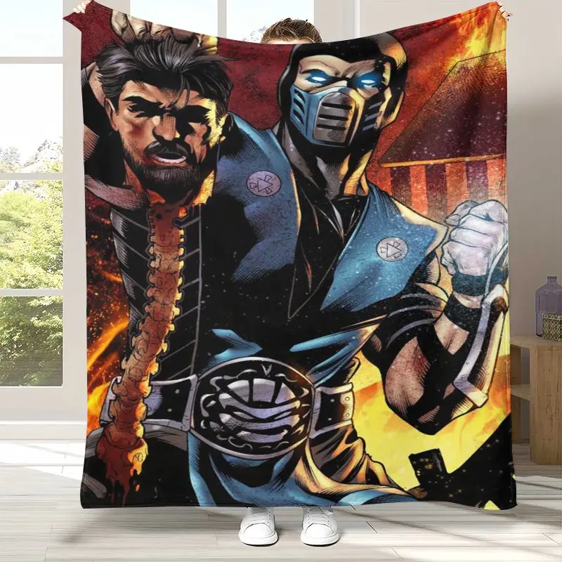 Fighter Mortal Kombat Game Movie Soft Flannel Throw Blanket,Cozy Warm Blanket for Bed,Sofa,Living Room,Picnic,Home Decor,Gift