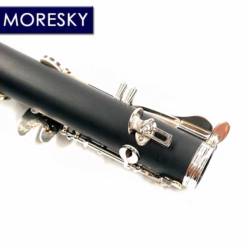 MORESKY Clarinet 17/18 Keys Bb Natural Hard Rubber/Bakelite ABS Pipe Body Material Clarinet  MCL-186