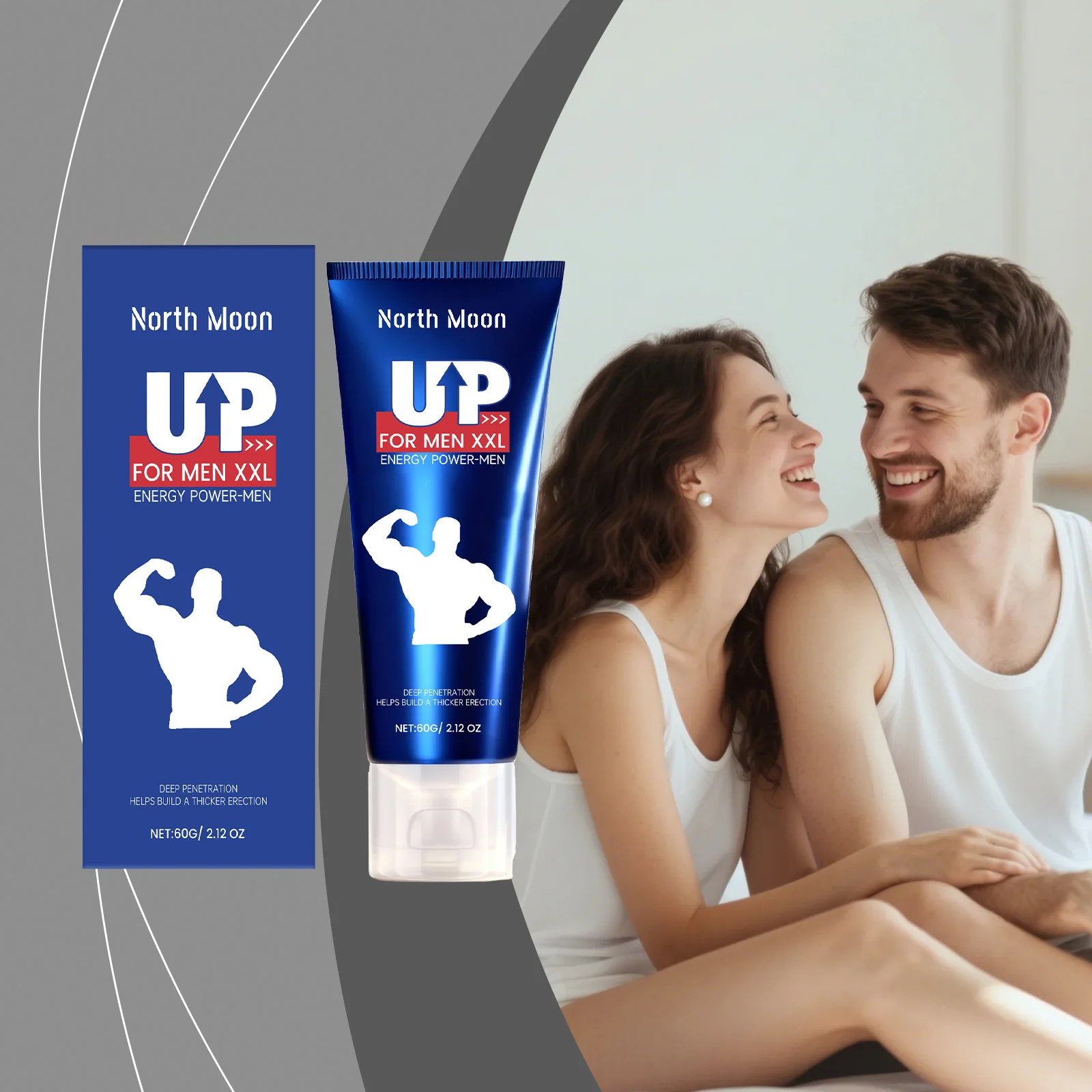 

Men's care gel, gentle care body skin refreshing and comfortable daily care gel