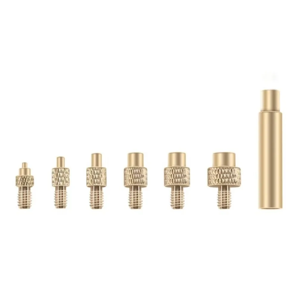 

M2 M3 M4 M5 M6 M8 Thread Heat Insert Nut Hot Melt Insert Nut Brass Heat Insert Tool Threaded Insert Iron Tip Electronics Repair