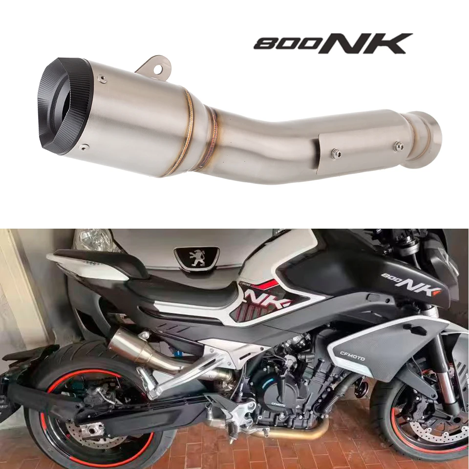 Motorcycle exhaust muffler For CFMOTO 800NK exhaust NK800 800nk link pipe with muffler 800nk muffler 800NK escape 2023-2025