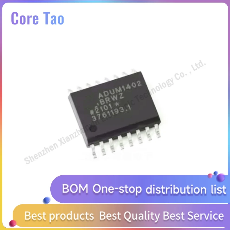 1~5PCS/LOT  ADUM1402BRWZ-RL ADUM1402BRWZ ADUM1402 SOIC-16 Four-channel digital isolator chip in stock