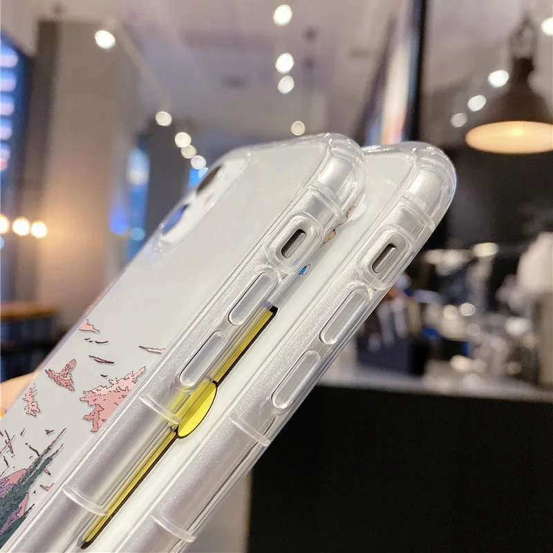 Anime Case For Iphone 11 12 14 13 Case 14 12 11 13 Pro Max X XR XS Max 7 8 14 6 6S Plus 12 13 Mini SE 2020 2022 Scenery Cover
