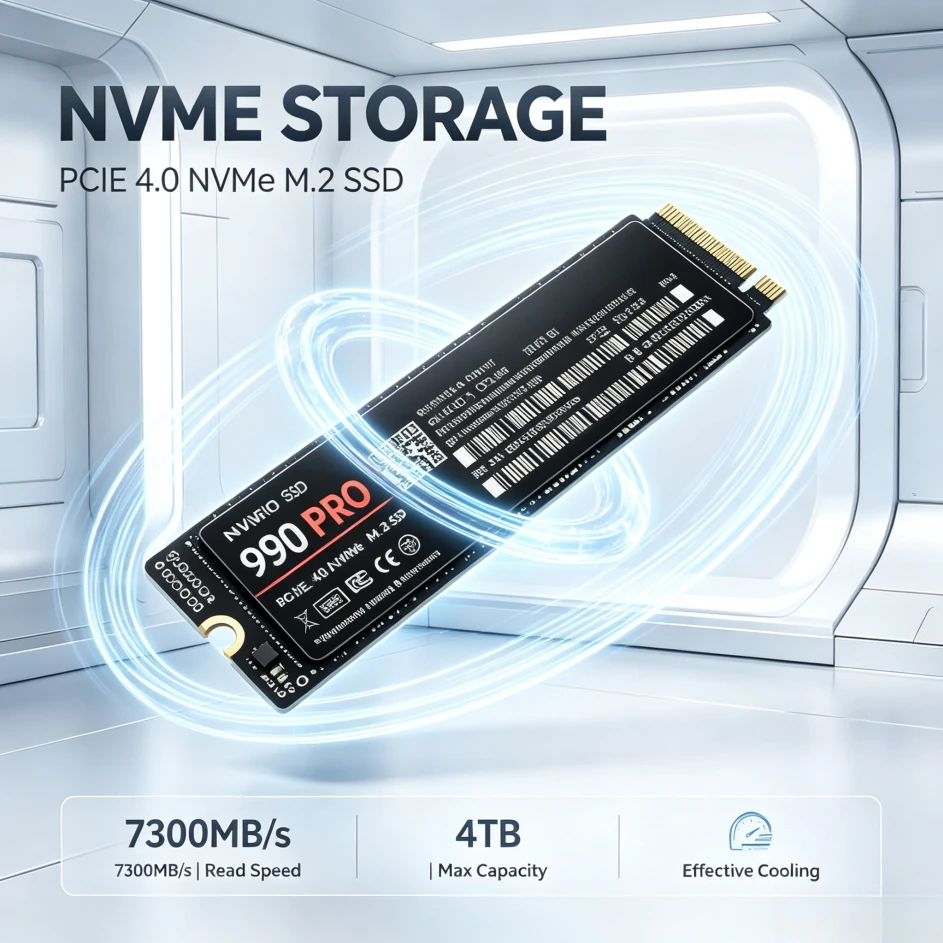 SSD M.2 NVMe SATA 990 Pro original, 500 GB, 1 TB, 2 TB, 4 TB, unidade de estado sólido interna de altíssima velocidade para portátil, computador de secretária e PC.
