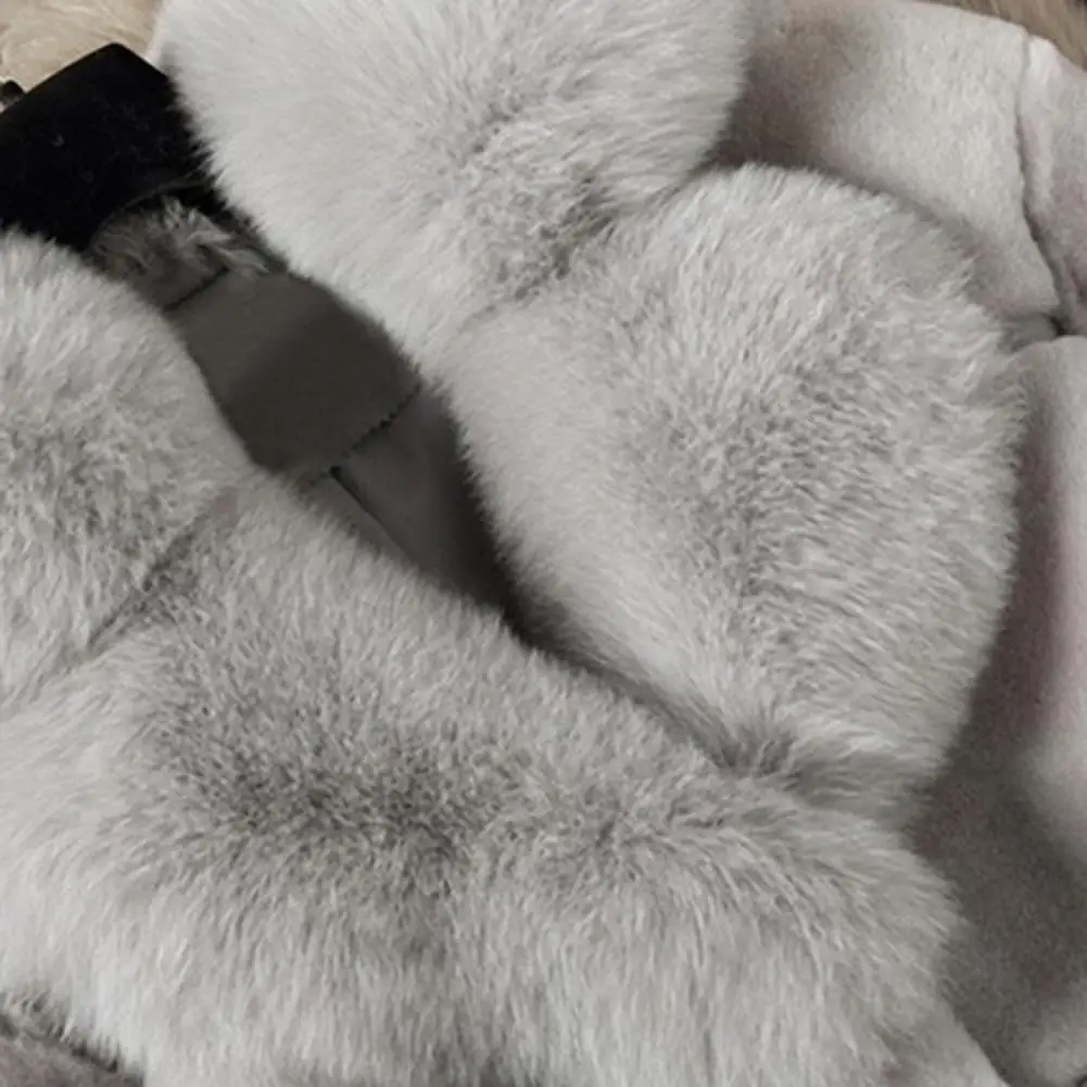 Winter New Slimming Faux Fur Coats Jackets Women Winter Fur Thick Long Jacket New Fashion Lady Fake Fox Fur Collar Outerwear