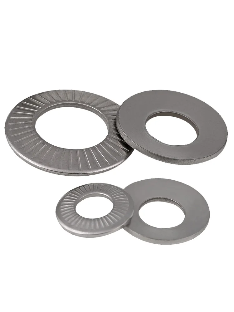 High Performance Serrated Oblique Lock Washer 2-50pcs A2 304 Stainless Steel Anti Slip Printing Gasket M3 M4 M5 M6 M8 To M20