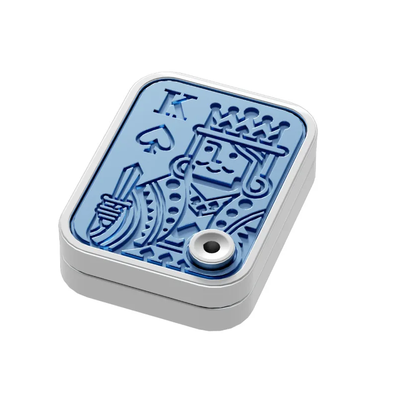 Nowy Antystresowy Spinner Kocia Łapka Gyroskop na Opuszki Palców Zabawka Redukująca Stres Push Poker Karta Push EDC Metalowe Zabawki Prezenty dla Dorosłych