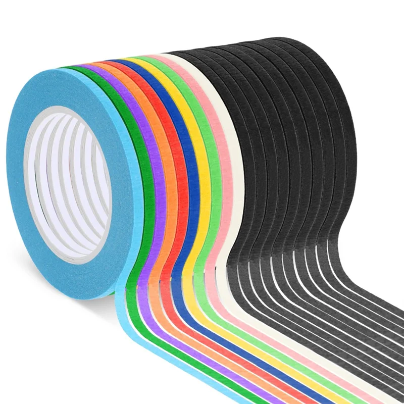 ABXF-20 Rolls 1/8 Inch Whiteboard Tape Line,Graphic Tape, Pinstripe Tape For Dry Erase Board, Draping Tape,Gridding Tape