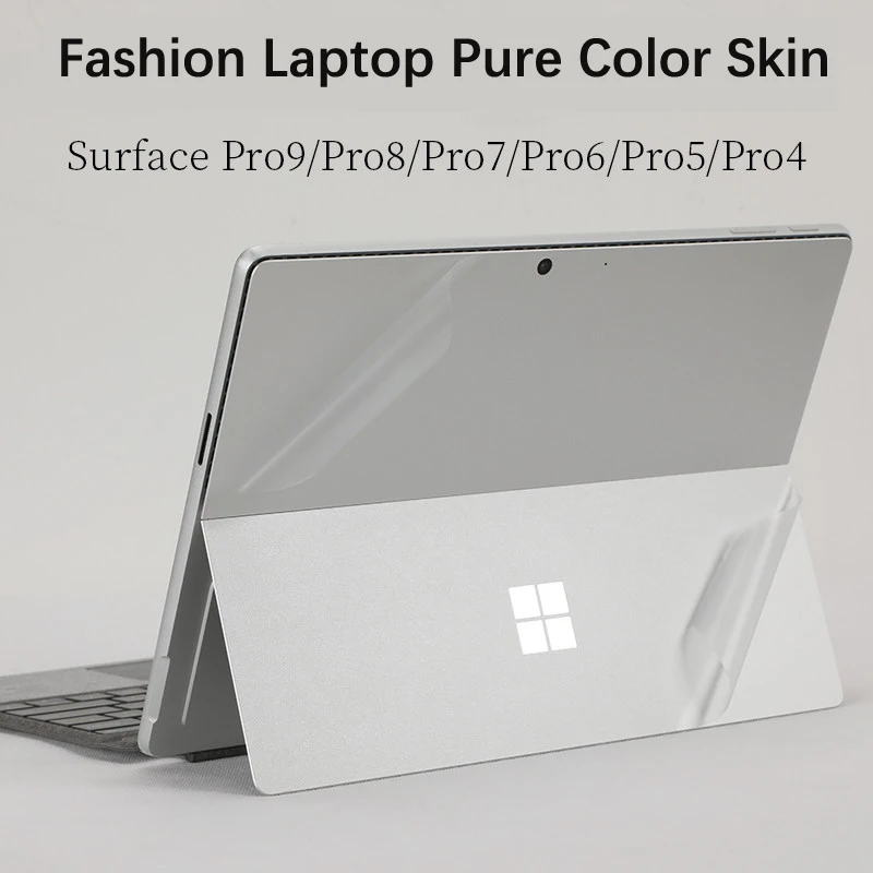 Pre-cut 1PCS Back+Side Skin Sticker Cover For Microsoft Surface Pro 12 11 9 7 6 5 4 3 2 1 Notebook PC
