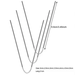 Kreisförmige Stricknadeln für Babys, metallische Kabel, Ärmel, Socken, Zubehör, 3PCs 10 Hauptverkaufsnadelpassage - №2