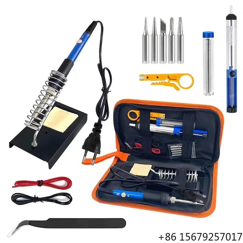 110W Digital Electric Soldering Iron Kit Set 110V/220V Temperature Adjustable Needle Tip Pencil Grip Welding Repair
